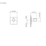 Dornbracht - UP-Therm. ohne Mengenregulierung MEM 36501780 1/2 chrom
