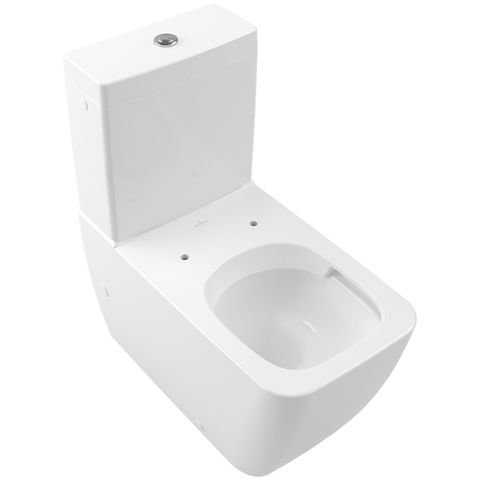 VILLEROY & BOCH - Tiefspülklosett VENTICELLO f. Kombi. spülrandlos 4612 690x375mm Weiß Alpin C