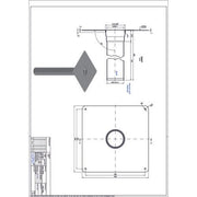 Lorowerk - Speier mit Klebeflansch zum bauseitigem Abkanten 800mm DN100