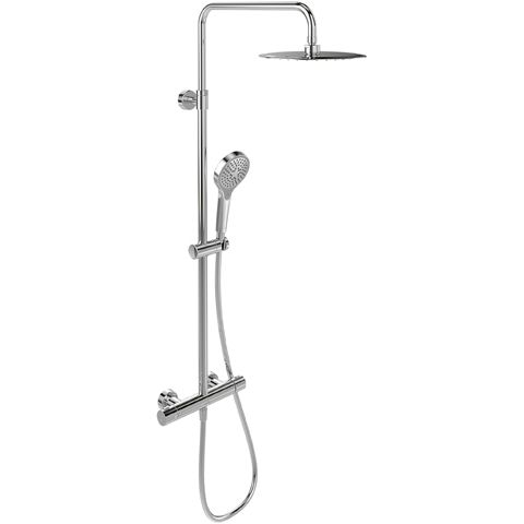 VILLEROY & BOCH - Duschsystem m drei Strahlarten Verve Showers 287x1093x472mm Wandmontage Chrom