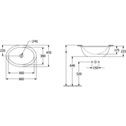 VILLEROY & BOCH - UnterbauWT Loop&Friends 560x380mm ov m. ÜL. Außenseite glasiert we Alpin c