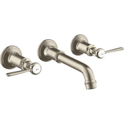 Hansgrohe - 3-Loch Waschtischarmatur AXOR Montreux Wand Fertigset Hebelgriff BN