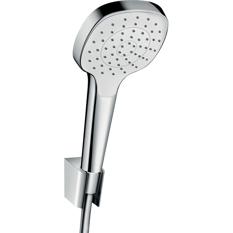 Hansgrohe - Brausenset CROMA Select E 1jet/Porter weiß/chrom Brauseschlauch 1250mm