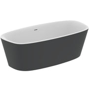 Ideal Standard - Duo-Badewanne DEA, freistehend, 1900x900x475/610mm, Schwarz Matt
