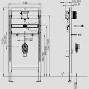 Sanitärtechnik Eisenberg - Sanit�rtechnik Eisenberg Urinal-Element 995N, Bauhöhe 1120