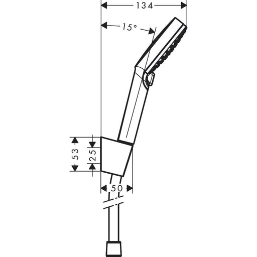 Hansgrohe - Brausenset CROMETTA Vario EcoSmart 9 l/min/Porter ws./chr.Brauseschl.1250mm