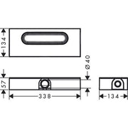 Hansgrohe - GK Duschrinnen AXOR uBox universal Ablaufgehäuse für flache Installation