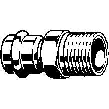 Viega - Übergangsstück TEMPONOX 1711 AG 28mm x 11/4AG Stahl nichtrosten