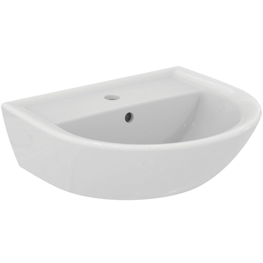 Ideal Standard - Handwaschbecken EUROVIT, 1 Hl., m.Ül., 500x440x175mm, Weiß