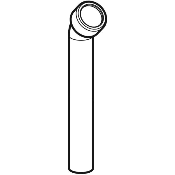 Geberit Vertriebs - Anschlussbogen 45Gr mit Quetschverschraubung d40