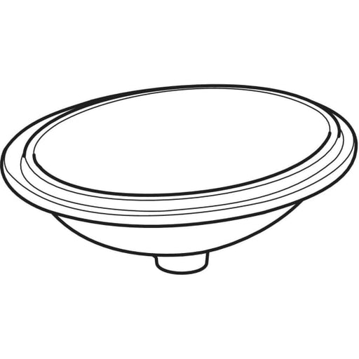Geberit Vertriebs - Unterbau-WT VARIFORM, oval, 420x330mm o. Hl., o. Ül., weiß, KeraTect