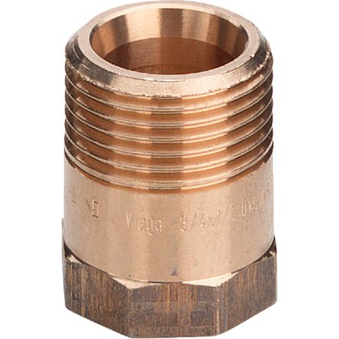 Viega - Reduziernippel 3243 mit Innenkonus 11/4 x 1 IG Rotguss