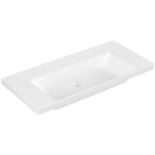 VILLEROY & BOCH - Schrankwaschtisch Subway 3.0 1000x 470mm re-eckig o. ÜL. Stone White cplus