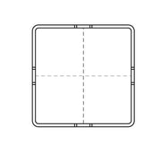 Walraven - Montageprofil Maxx Schwerlast MX80 fv 6m Vierkantprofil 80x80 3mm,p.m