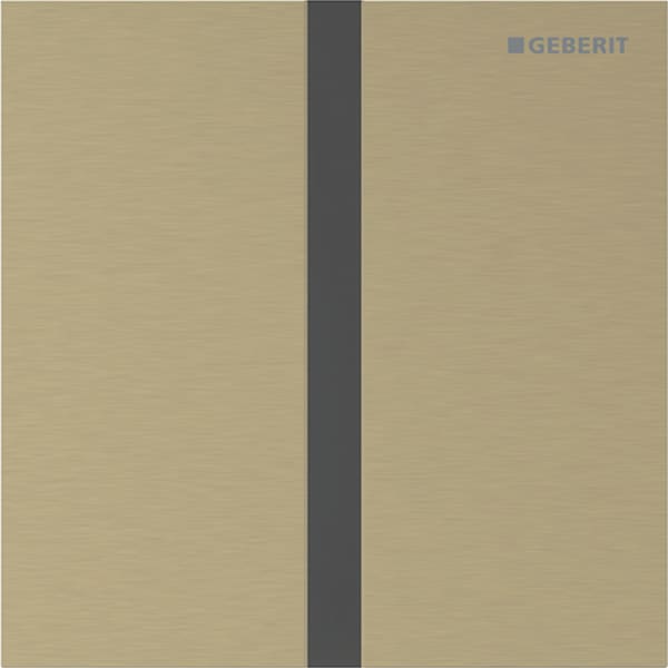 Geberit Vertriebs - Typ 40 UR-Strg. m. elektron. Sp-Ausl. Batt.-Betr., Square, ms-farben gebü./Etc