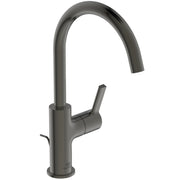 Ideal Standard - Waschtischarmatur JOY, m.h.Auslauf, m.Ablgarn., Ausld.169mm, Magnetic grey