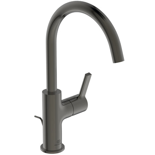 Ideal Standard - Waschtischarmatur JOY, m.h.Auslauf, m.Ablgarn., Ausld.169mm, Magnetic grey