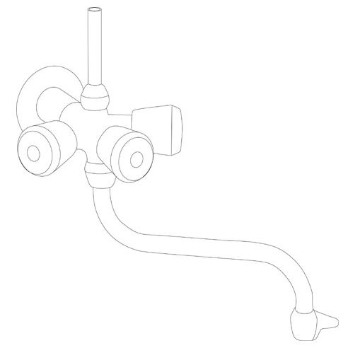 Ideal Standard - 2-Griff Entleerungs Mischarmatur B2220 chrom