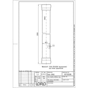 Lorowerk - Rohr 00110. DN 50x2000mm mit 2 Muffen