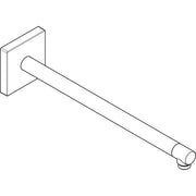 Hansgrohe - Brausearm DN15 390mm eckig Axor chrom