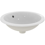 Ideal Standard - Einbauwaschtisch CONNECT, rund, o.Hl., m.Ül., 480x480x175mm, Weiß