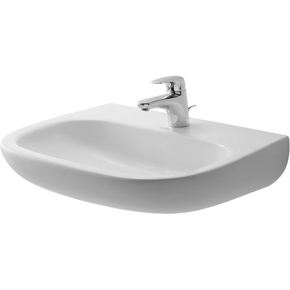 Duravit - Waschtisch D-Code Med 650 mm ohne ÜL, mit HLB, ohne HL, weiß