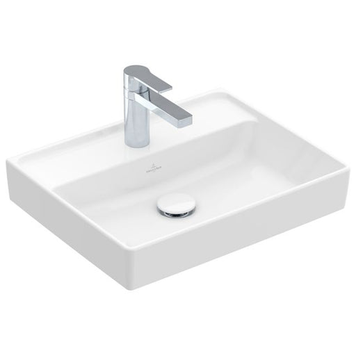 VILLEROY & BOCH - Handwaschbecken COLLARO 433451 500x400mm Eckig Weiß Alpin CeramicPlus