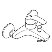 Grohe - EH-Wannenbatt. EUROSMART Standard 33300 Wandmontage eigensicher chrom