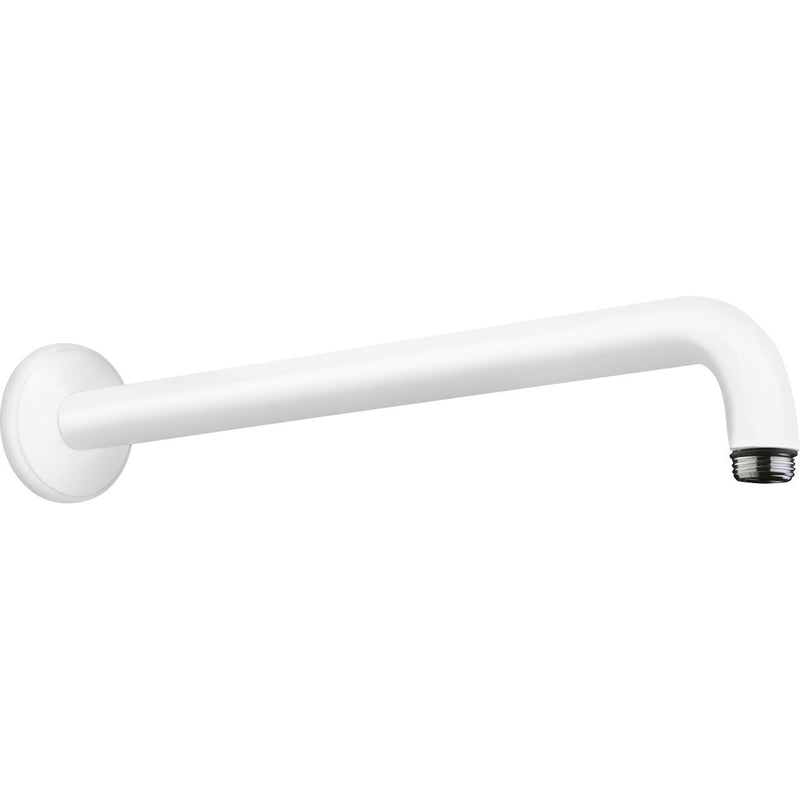 Hansgrohe - Brausearm DN15 389mm Ausladung 90 Grad mattweiß ohne Kugelgelenk