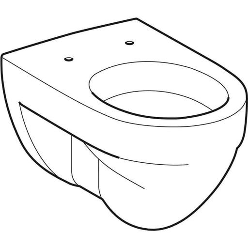 Geberit Vertriebs - Wand-Flachspül-WC RENOVA NR.1 203140 weiß Ktect 4,5/6 l