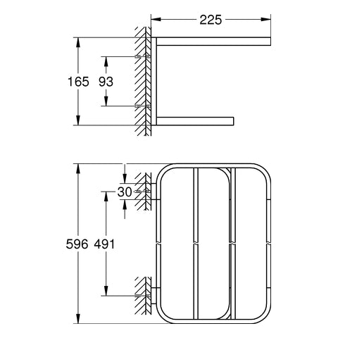 Grohe - Multi-Badetuchhalter SELECTION 41066 cool sunrise
