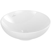 VILLEROY & BOCH - Aufsatzwaschbecken Loop&Friends 420x 420mm Rund o. ÜL. Weiß Alpin CeramicPlus
