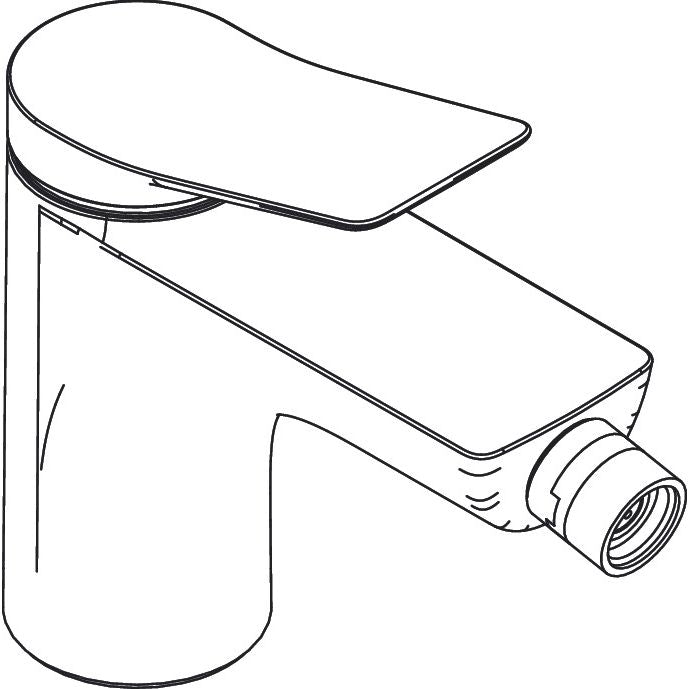 Hansgrohe - Bidetmischer VIVENIS mit Zugstangen-Ablaufgarnitur chrom