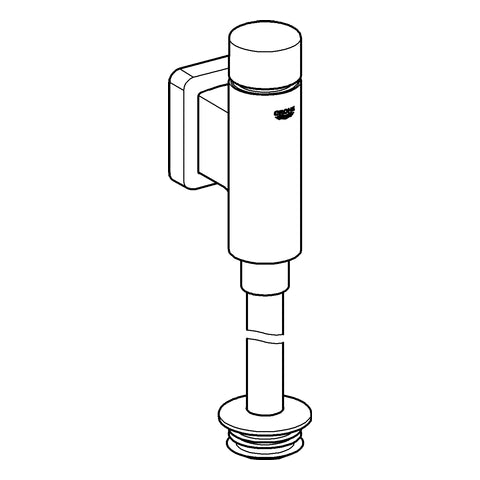Grohe - Urinal-Druckspüler Rondo 37346 DN15 ohne Vorabsperrung chrom