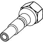 TECE SE - TECEdrainway Adapter Hochdruckreiniger Kränzle Stecknippel D10
