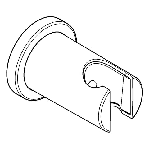 Grohe - Wandbrausehalter RAINSHOWER 27074 n. verstb. runde Ros. hard graphite geb
