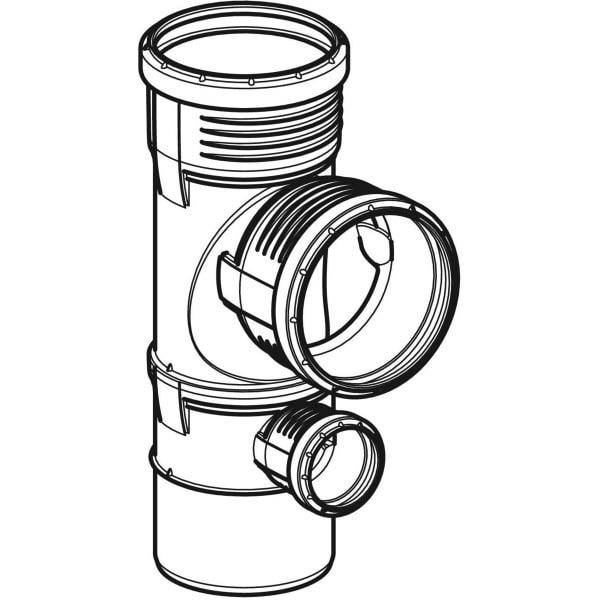 Geberit Vertriebs - Silent-PP Kombiabzweig 87,5Gr d110/90/50 390556141