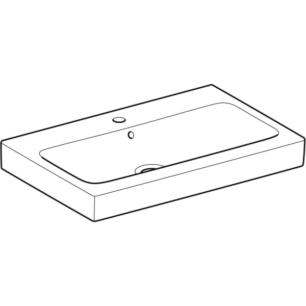 Geberit Vertriebs - Waschtisch ICON 124075 750x485mm weiß