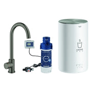Grohe - Standventil und Boiler RED Mono 30085 M-Size C-Ausl. hard graphite geb