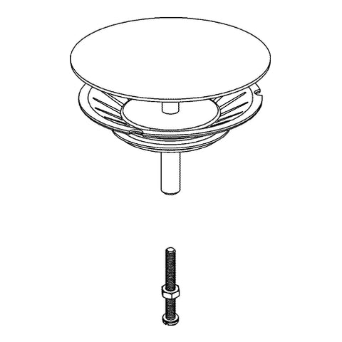 Grohe - Stopfen 42577 für Küchenspüle edelstahl