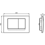 Ideal Standard - Betätigungsplatte M1 SOLEA, mechanische Auslösung, Weiß