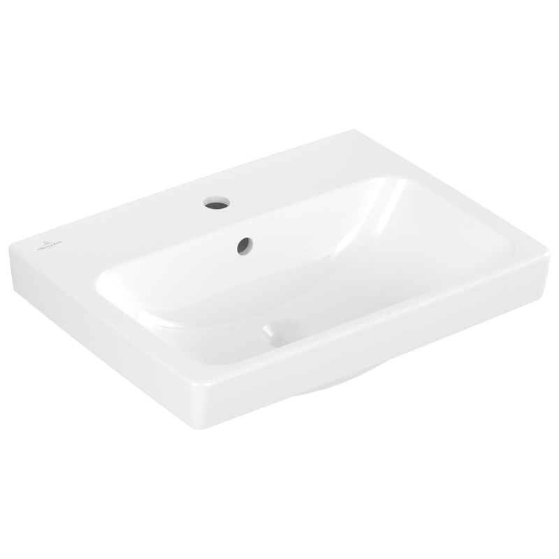 VILLEROY & BOCH - Waschbecken Architectura 550x420mm re-eckig 1HL. m. ÜL. Weiß Alpin cplus