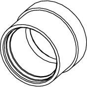 TECE - flex Druckhülse 16mm, vernickelt für PEX-Rohr, # 704016