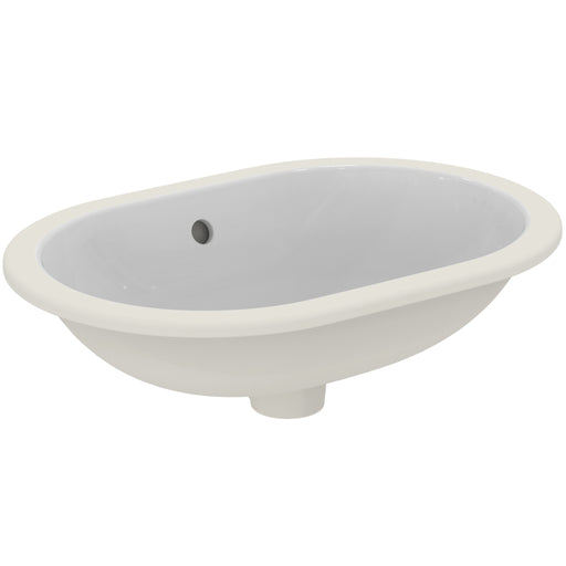 Ideal Standard - Unterbauwaschtisch CONNECT, oval, o.Hl., m.Ül., 550x380x175mm, Weiß