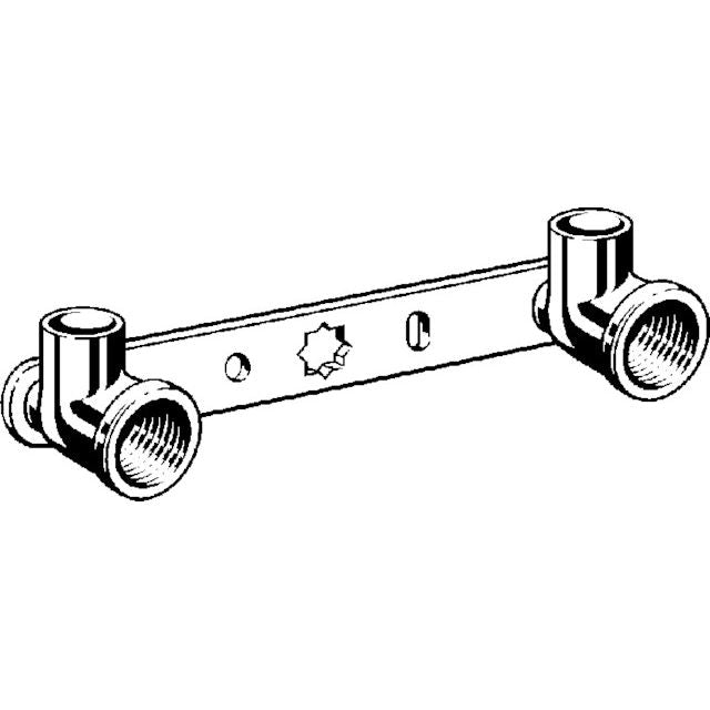 Viega - Montageeinheit Gemini 94476.05 15mm x 1/2 IG x 150mm Rotguss