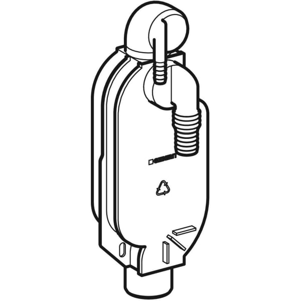 Geberit Vertriebs - UP-Geruchsverschluss f. Wasch- maschine u. Trockner m. WE-Kasten
