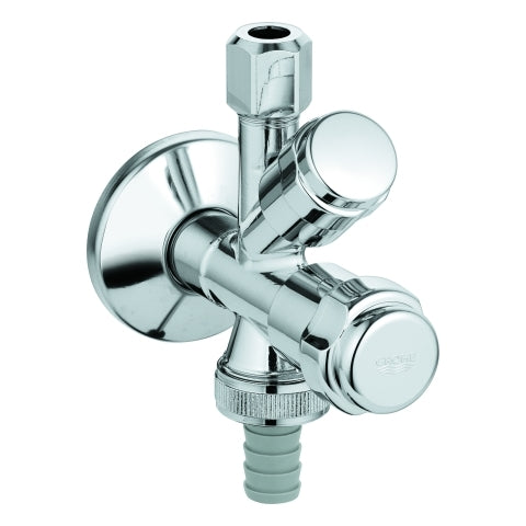 Grohe - WAS-Kombieckventil 41073 Design-Gr. DN15 mit RV chrom