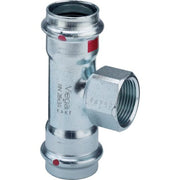 Viega - T-Stück PRESTABO 1117.2 22mm x 1/2 IG x 22mm Stahl verzinkt
