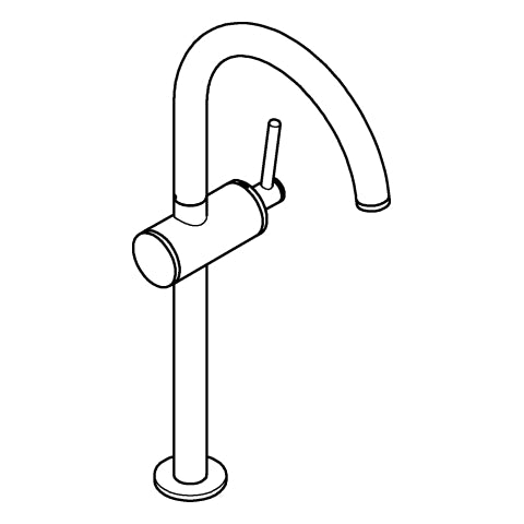 Grohe - Einhand-Waschtischbatterie Atrio 24365 XL-Size hard graphite gebürstet