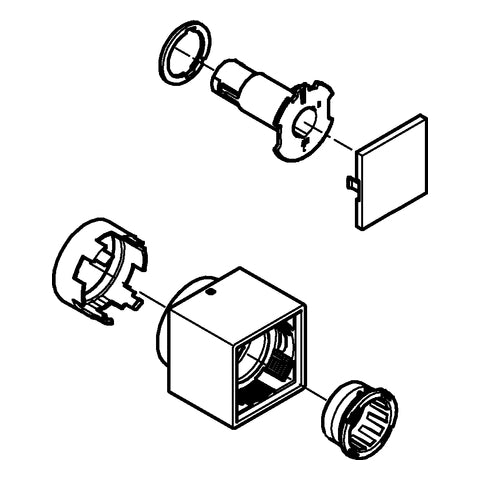 Grohe - Absperrgriff 49092 für Aquadimmer für THM-Fertigmontagesets chrom